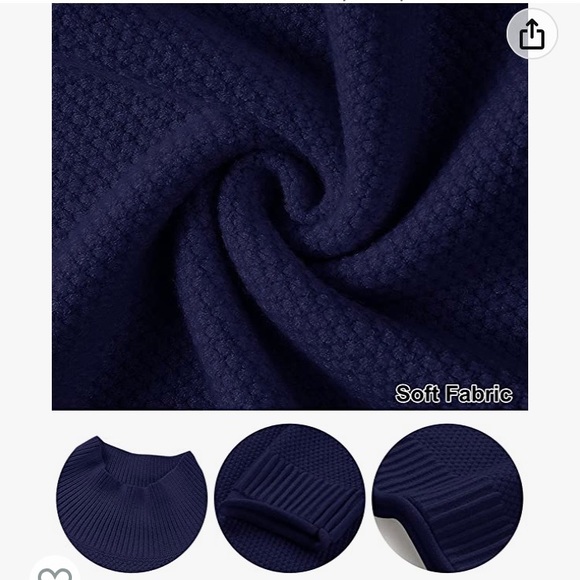 MEROKEETY, Knitted, Crew Neck, Sweater. - Picture 8 of 9